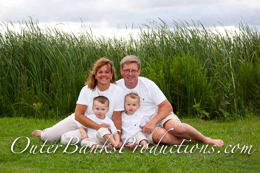 Classic white family portrait